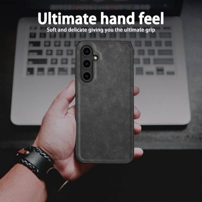 Bild 4, Samsung Galaxy S25 Skal Läder Retro Svart