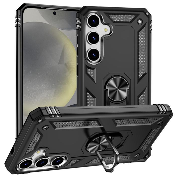 Bild 1, Samsung Galaxy S25 Skal Armor Ring Hybrid Svart