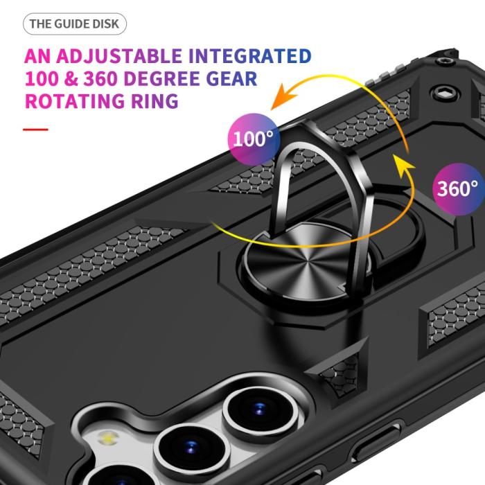 Bild 3, Samsung Galaxy S25 Skal Armor Ring Hybrid Svart