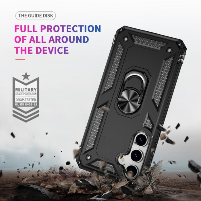 Bild 5, Samsung Galaxy S25 Skal Armor Ring Hybrid Svart