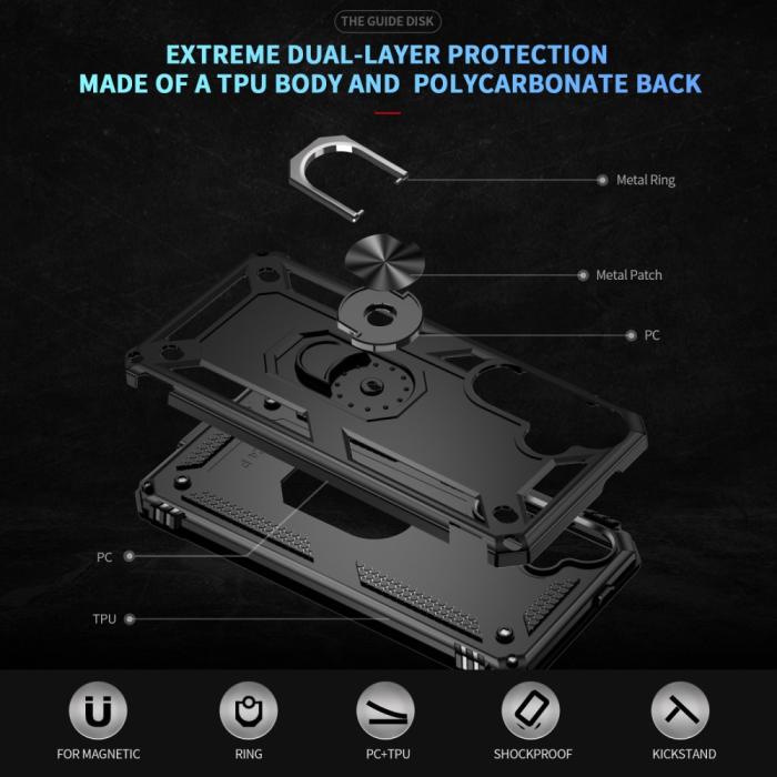 Bild 6, Samsung Galaxy S25 Skal Armor Ring Hybrid Svart