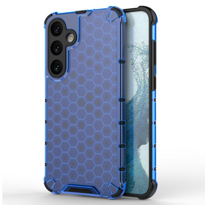 Bild 1, Samsung Galaxy S25 Skal Hybrid Honeycomb Blå