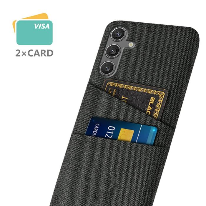 Bild 2, Samsung Galaxy S25 Skal Med Kortfack Tygbelagt Svart