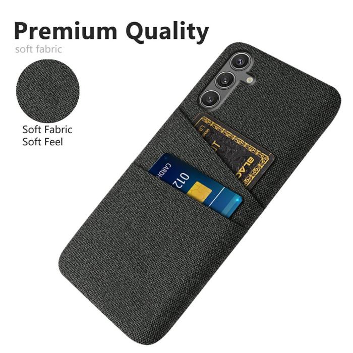 Bild 3, Samsung Galaxy S25 Skal Med Kortfack Tygbelagt Svart