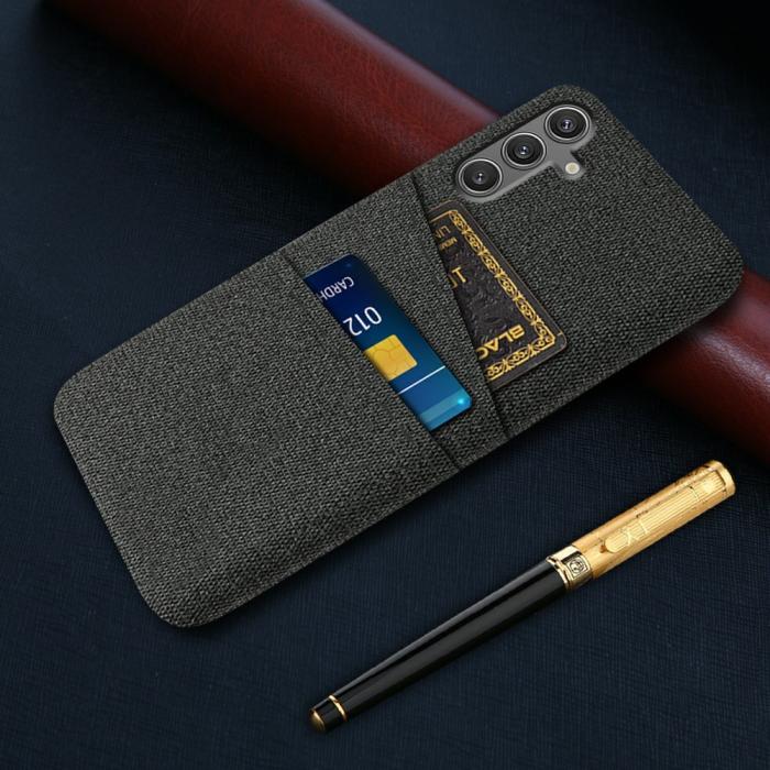 Bild 5, Samsung Galaxy S25 Skal Med Kortfack Tygbelagt Svart