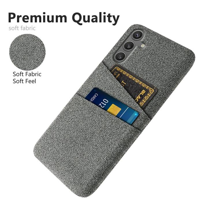 Bild 3, Samsung Galaxy S25 Skal Med Kortfack Tygbelagt Grå