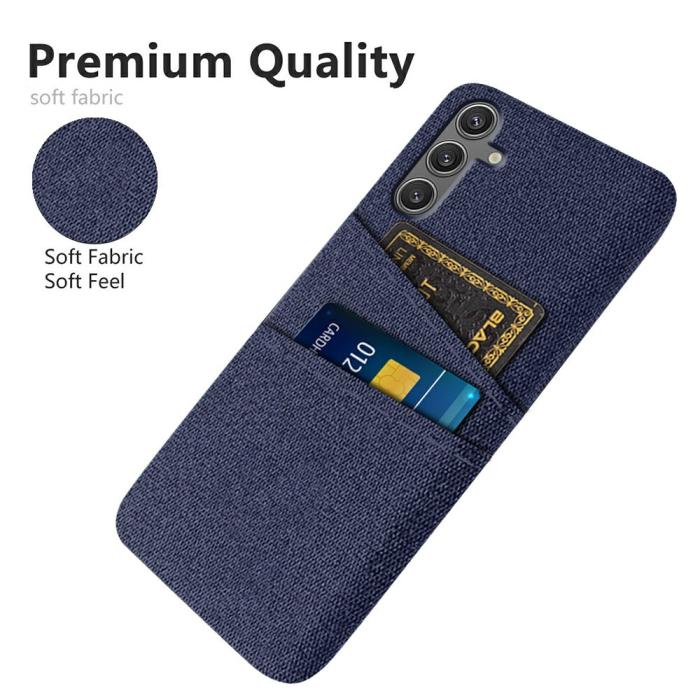 Bild 3, Samsung Galaxy S25 Skal Med Kortfack Tygbelagt Blå