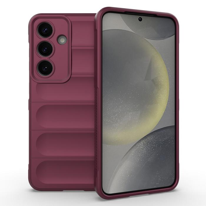 Bild 1, Samsung Galaxy S25 Skal Magic Shield Vinröd