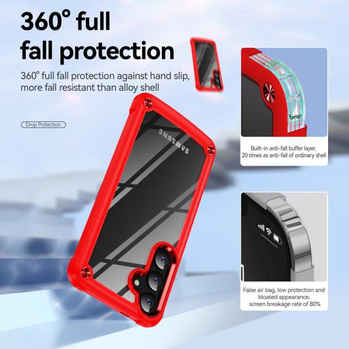 Bild 4, Samsung Galaxy S25 Skal Xtreme Shockproof Hybrid Röd