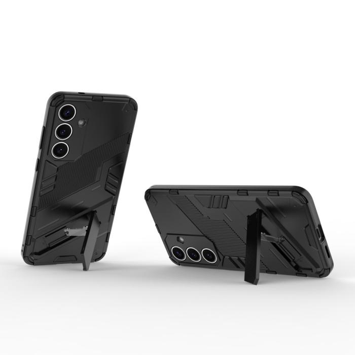 Bild 2, Samsung Galaxy S25 Skal Kickstand Hybrid Armor Svart