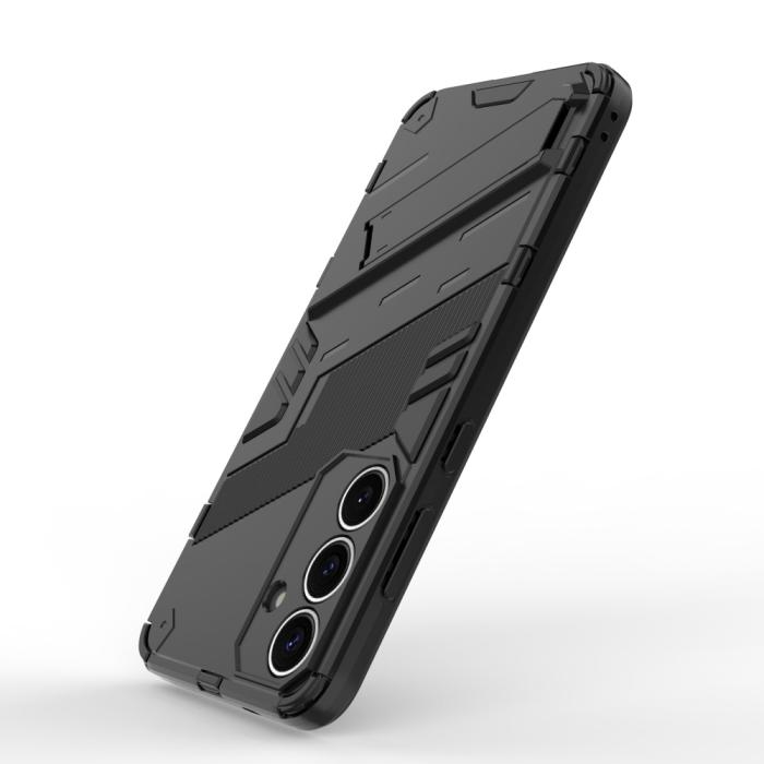 Bild 4, Samsung Galaxy S25 Skal Kickstand Hybrid Armor Svart