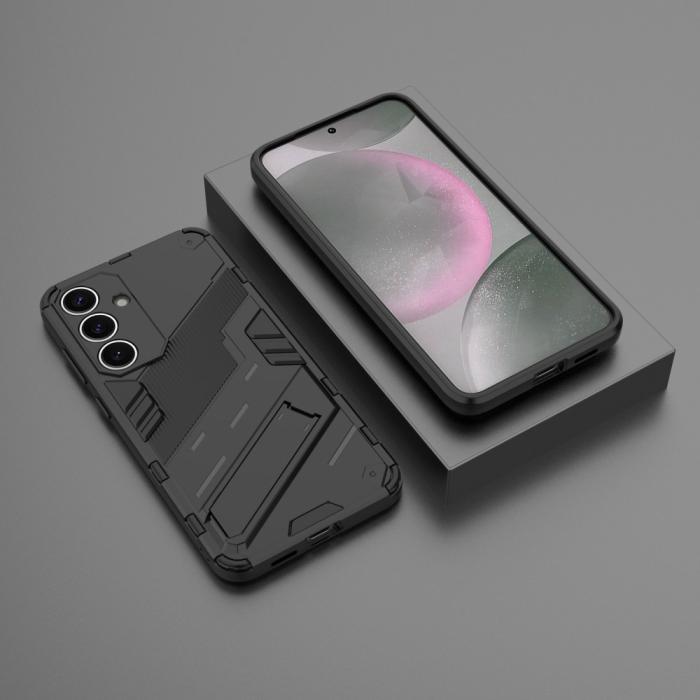 Bild 6, Samsung Galaxy S25 Skal Kickstand Hybrid Armor Svart