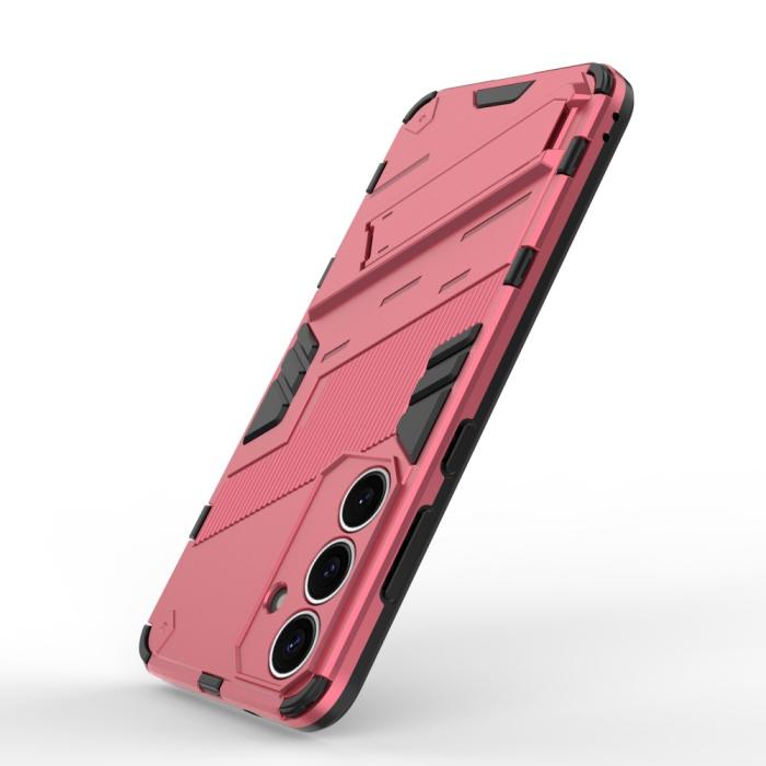 Bild 4, Samsung Galaxy S25 Skal Kickstand Hybrid Armor Rosa