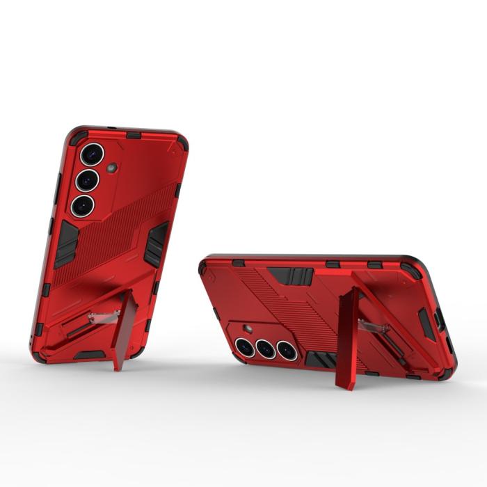 Bild 2, Samsung Galaxy S25 Skal Kickstand Hybrid Armor Röd