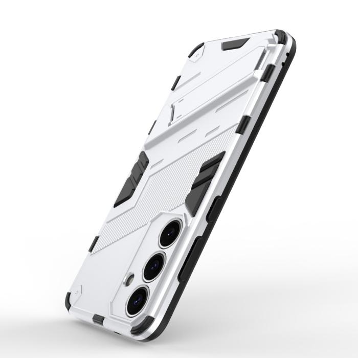 Bild 4, Samsung Galaxy S25 Skal Kickstand Hybrid Armor Vit