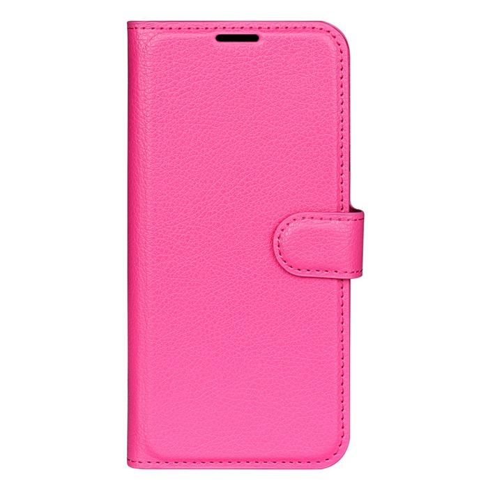 Bild 5, Samsung Galaxy S25 Fodral Litchi Läder Rosa