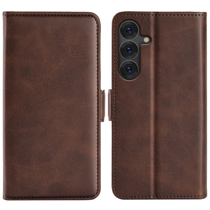 Bild 1, Samsung Galaxy S25 Fodral Läder Brun
