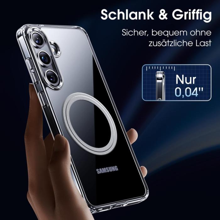 Bild 2, Samsung Galaxy S25 Skal MagSafe Transparent