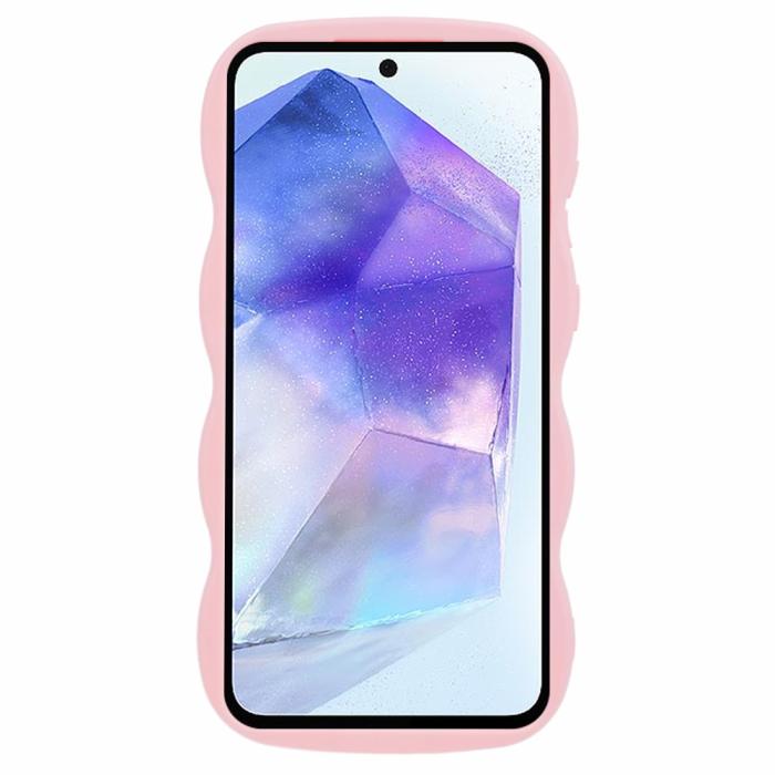 Bild 2, Samsung Galaxy S25 Mobilskal Wavy Ljus Rosa