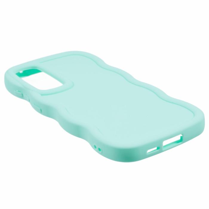 Bild 4, Samsung Galaxy S25 Mobilskal Wavy Ljus Grön