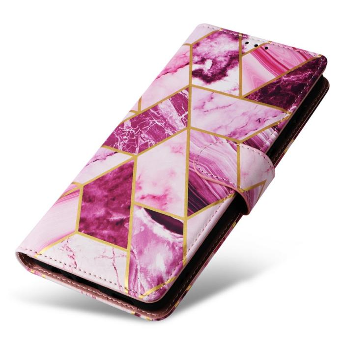 Bild 5, Samsung Galaxy S25 Fodral Läder Marmor Lila