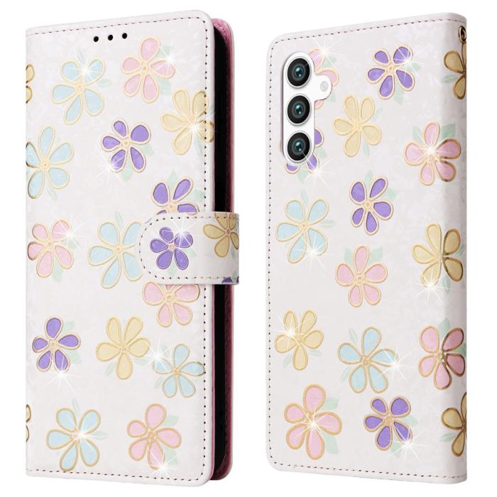 Bild 1, Samsung Galaxy S25 Fodral RFID Färgglada Blommor