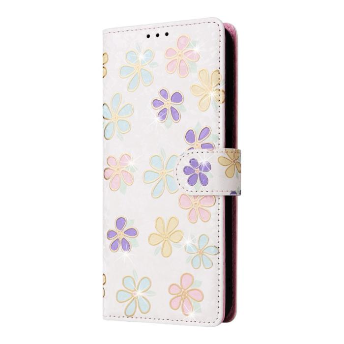 Bild 6, Samsung Galaxy S25 Fodral RFID Färgglada Blommor