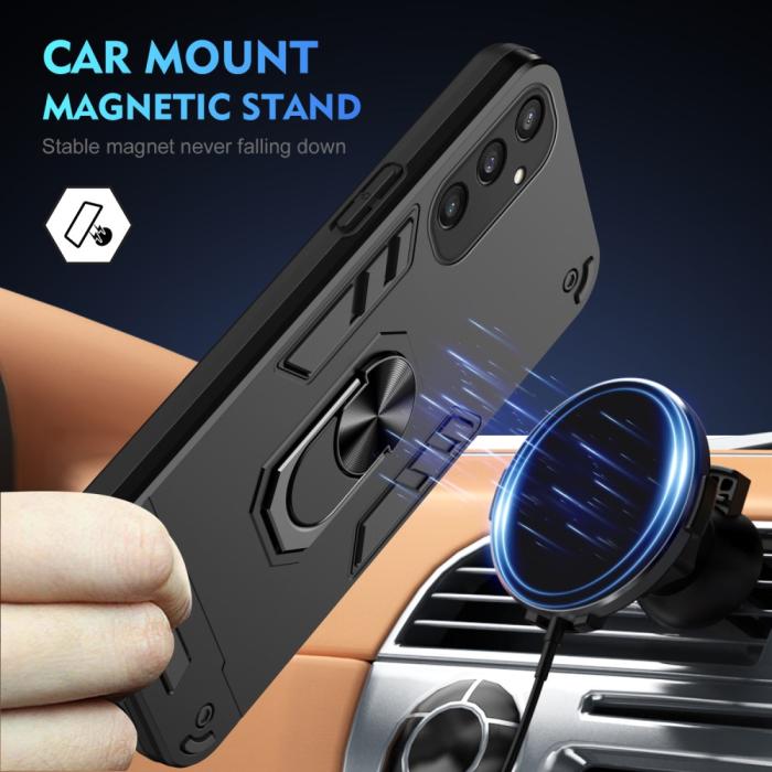 Bild 3, Samsung Galaxy S25 Skal Hybrid Armor Ring Svart