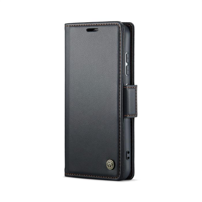 Bild 2, CASEME Samsung Galaxy S25 Fodral RFID Läder Svart