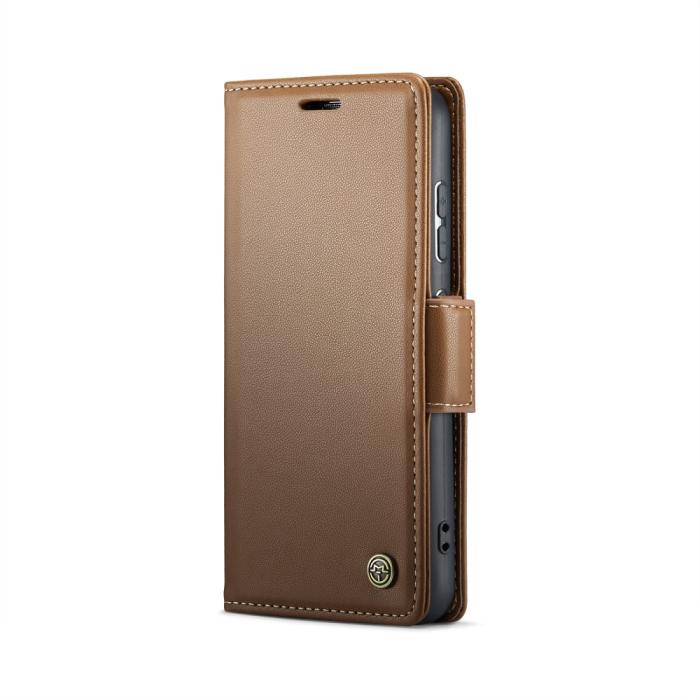 Bild 2, CASEME Samsung Galaxy S25 Fodral RFID Läder Brun