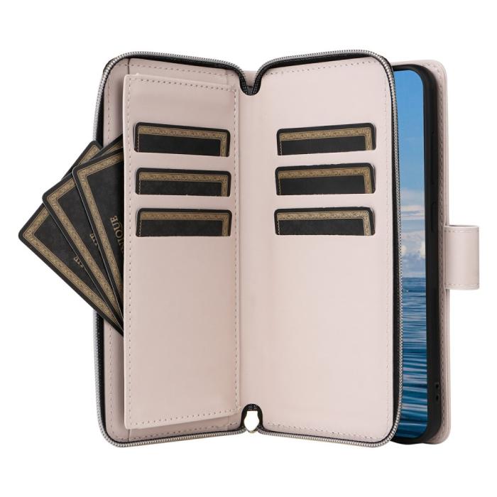 Bild 3, Samsung Galaxy S25 Fodral Rhombus Läder Beige