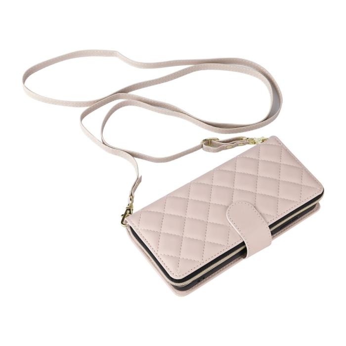 Bild 6, Samsung Galaxy S25 Fodral Rhombus Läder Beige