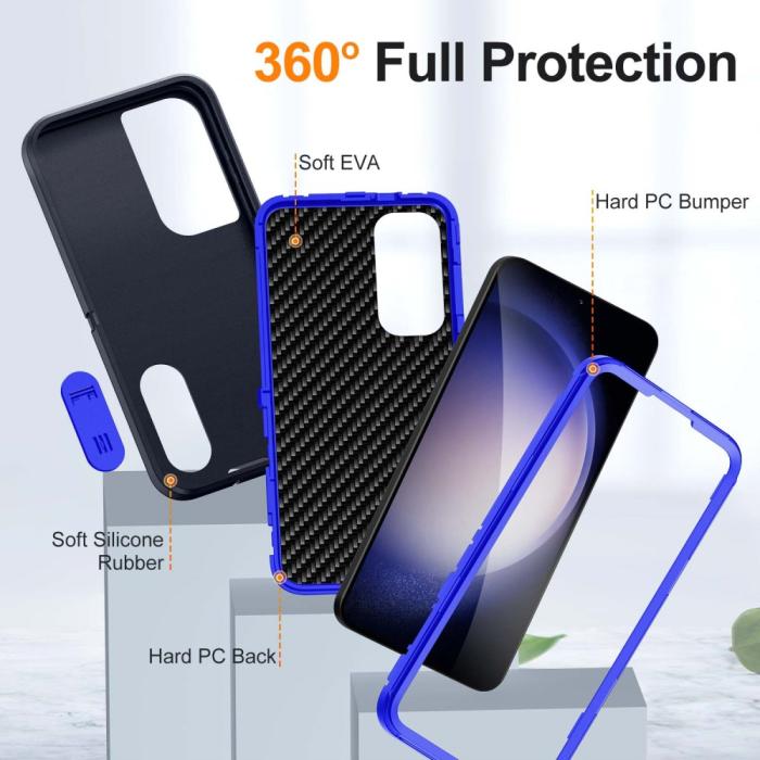 Bild 3, Samsung Galaxy S25 Skal Extreme Hybrid Kickstand Blå