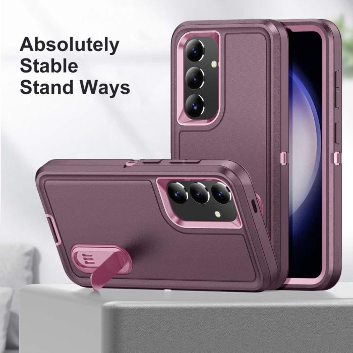 Bild 5, Samsung Galaxy S25 Skal Extreme Hybrid Kickstand Lila/Rosa