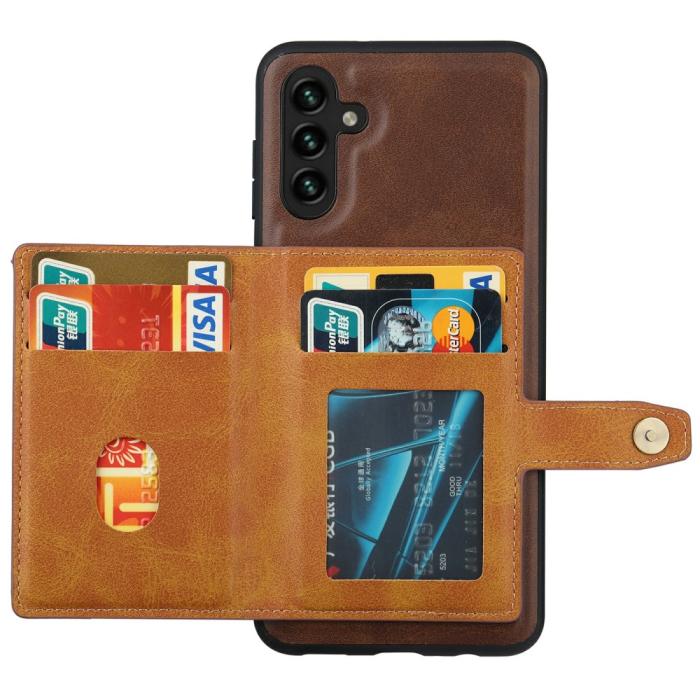 Bild 2, Samsung Galaxy S25 Läder Skal Med Kortfack Svart