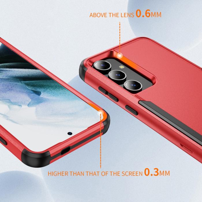 Bild 3, Samsung Galaxy S25 Skal Extreme Shockproof Hybrid Röd