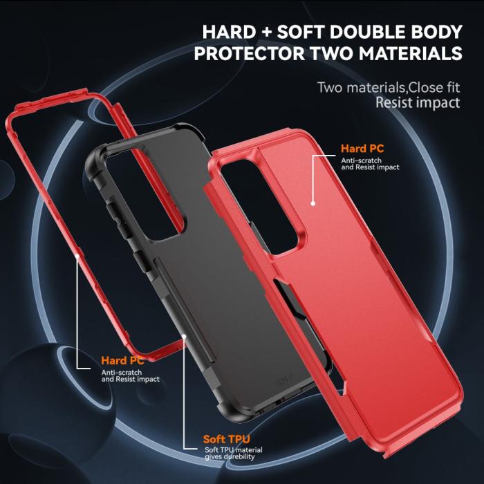 Bild 5, Samsung Galaxy S25 Skal Extreme Shockproof Hybrid Röd
