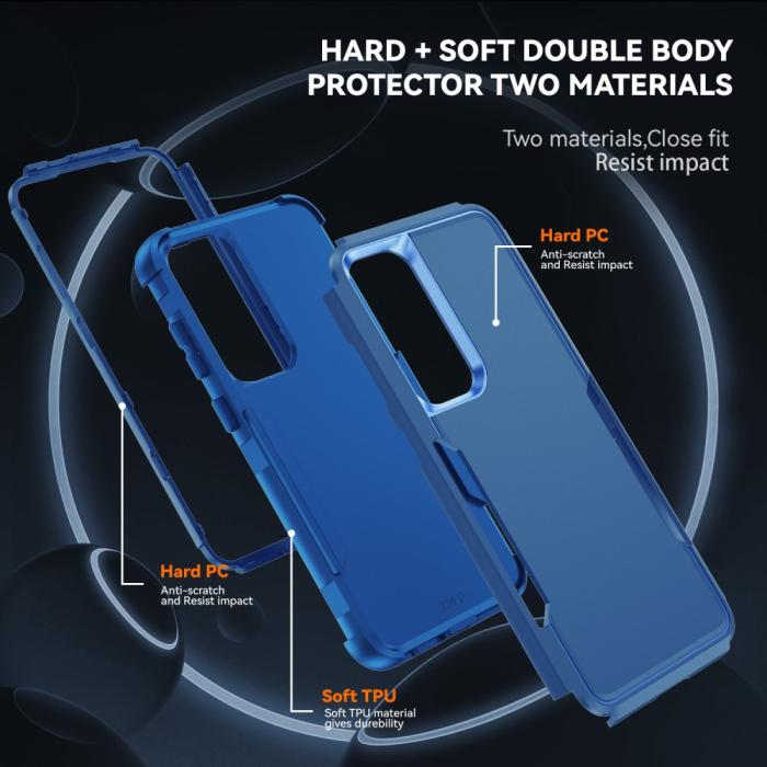 Bild 5, Samsung Galaxy S25 Skal Extreme Shockproof Hybrid Blå