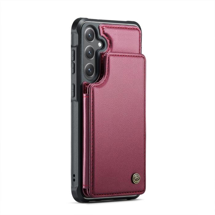 Bild 2, CASEME Samsung Galaxy S25 Skal RFID Kickstand Röd