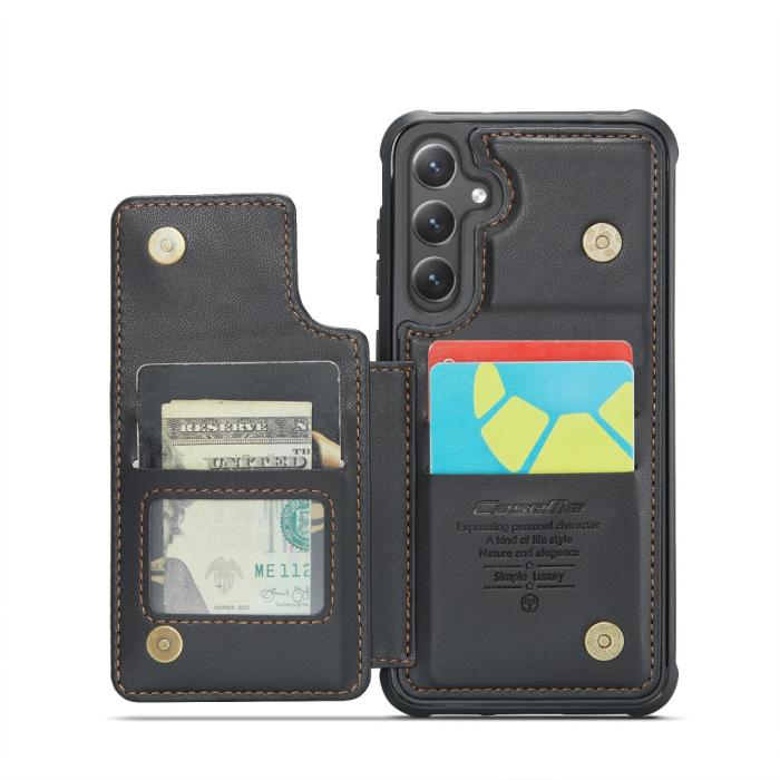 Bild 3, CASEME Samsung Galaxy S25 Skal RFID Kickstand Svart