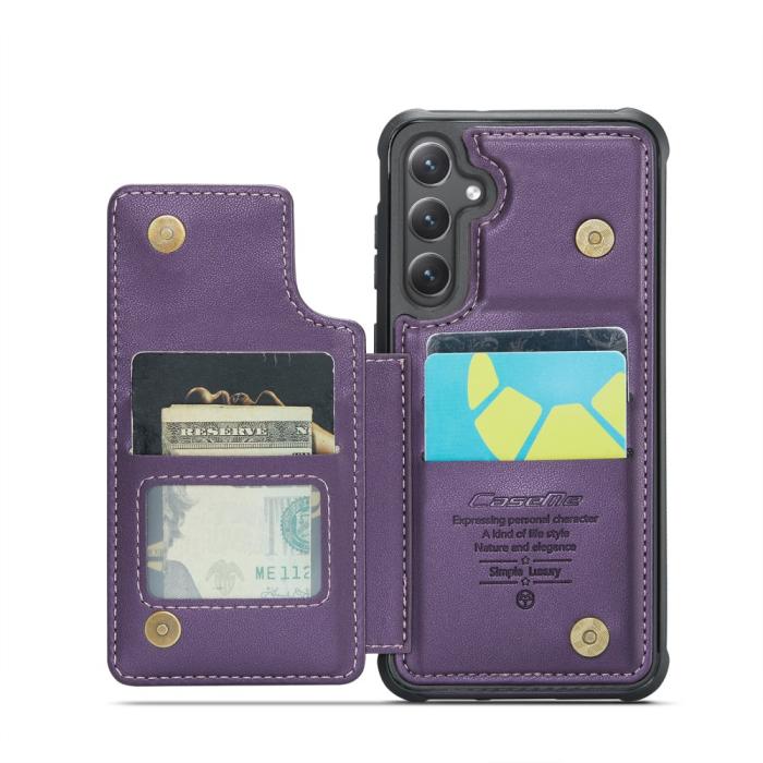 Bild 3, CASEME Samsung Galaxy S25 Skal RFID Kickstand Lila