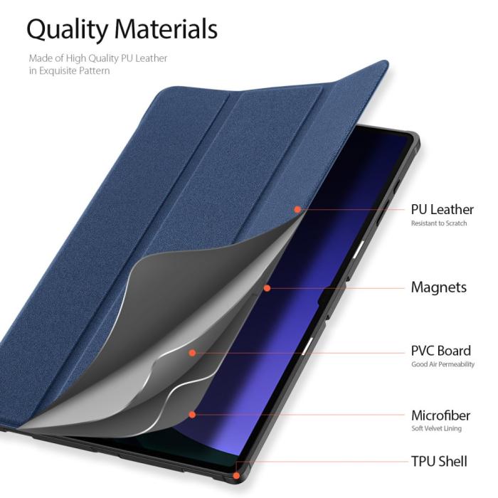 Bild 6, DUX DUCIS Galaxy Tab S10 Ultra/S9 Ultra/S8 Ultra Fodral DOMO