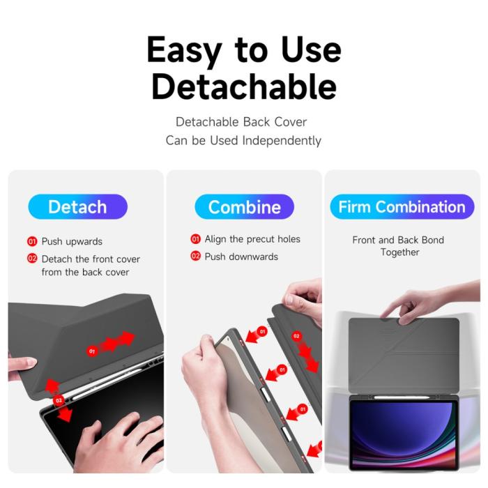 Bild 3, DUX DUCIS Galaxy Tab S10 Plus/S9 Plus/S9 FE Plus Fodral Magi