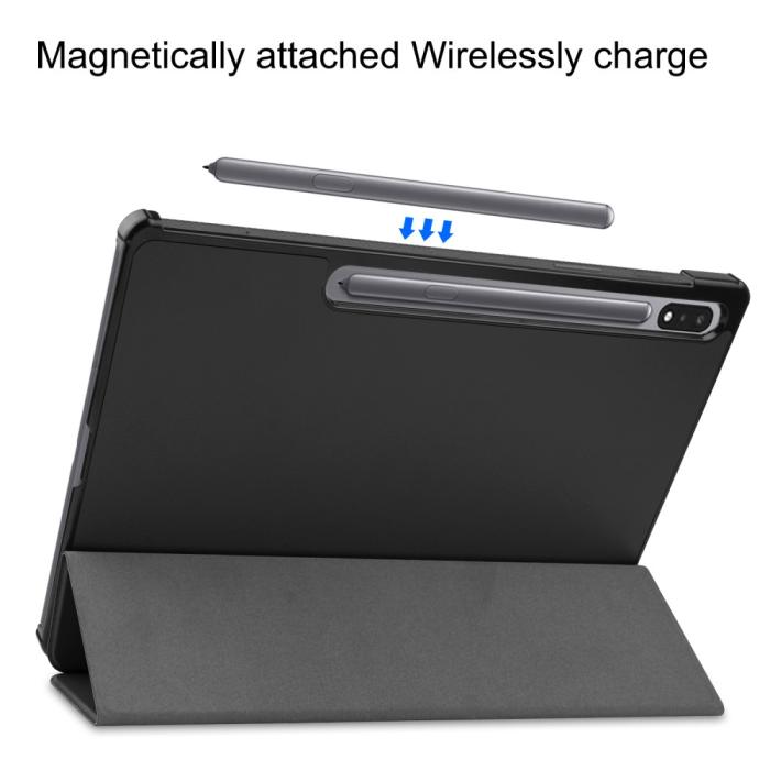 Bild 6, Galaxy Tab S10 Plus/S9 Plus/S9 FE Plus Fodral Tri-Fold Svart