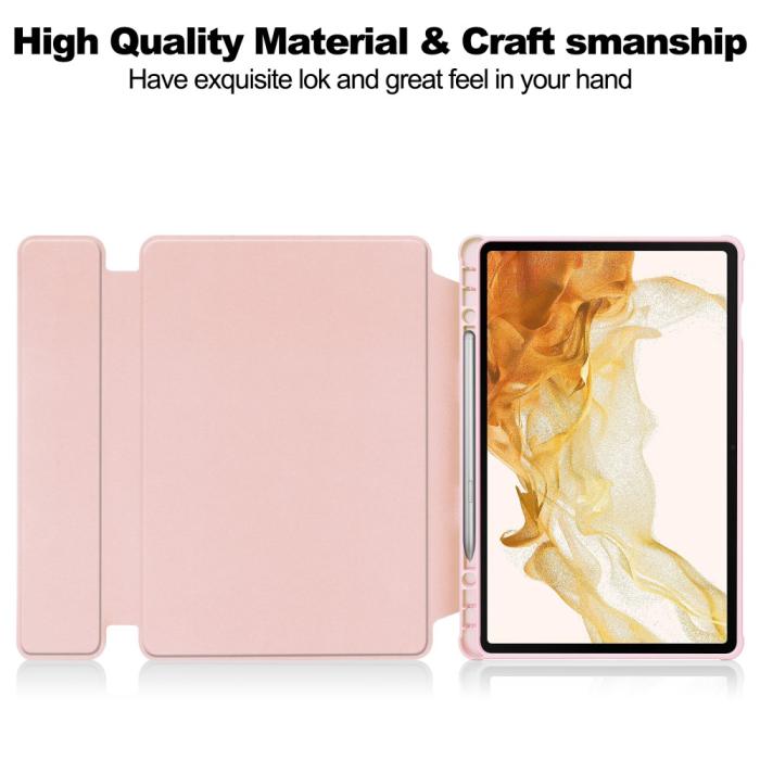 Bild 5, Samsung Galaxy Tab S10 Plus Fodral 360° Rotation Rosa