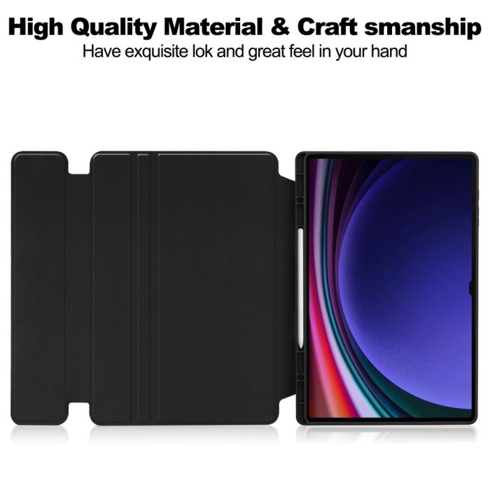 Bild 2, Samsung Galaxy Tab S10 Ultra Fodral 360° Rotation Svart