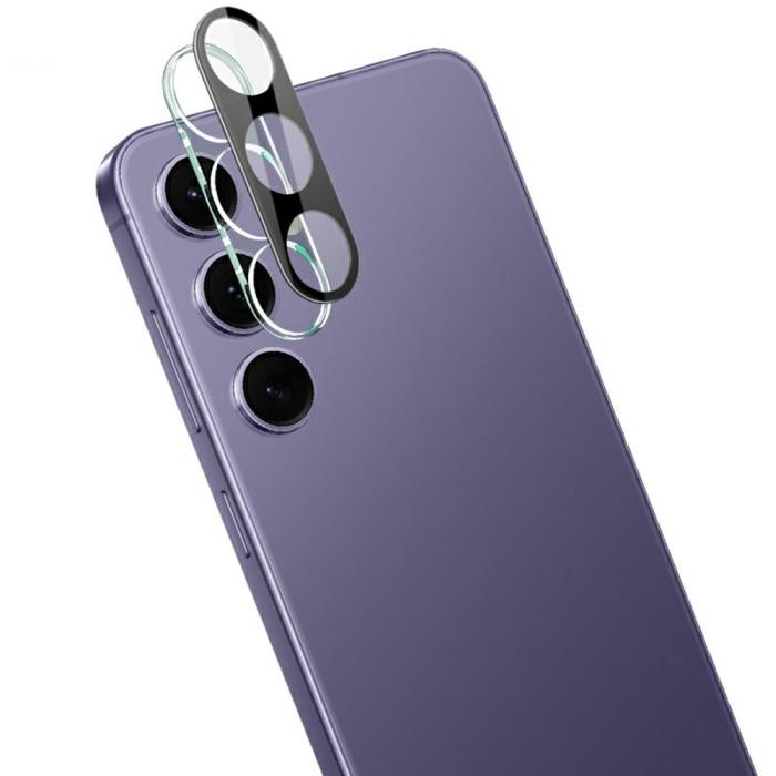 Bild 1, IMAK Samsung Galaxy S25 Linsskydd Härdat Glas Svart