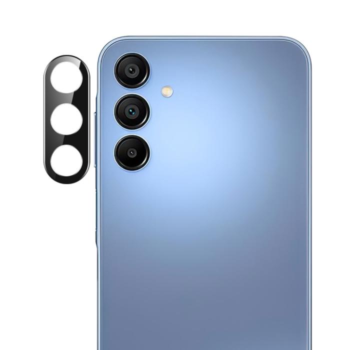 Bild 1, Samsung Galaxy S25 Linsskydd Härdat Glas Svart