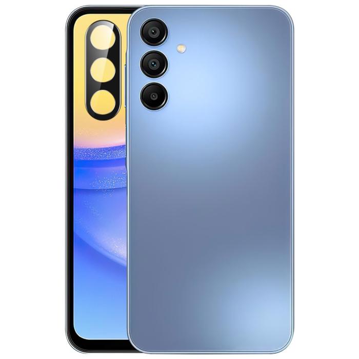 Bild 4, Samsung Galaxy S25 Linsskydd Härdat Glas Svart
