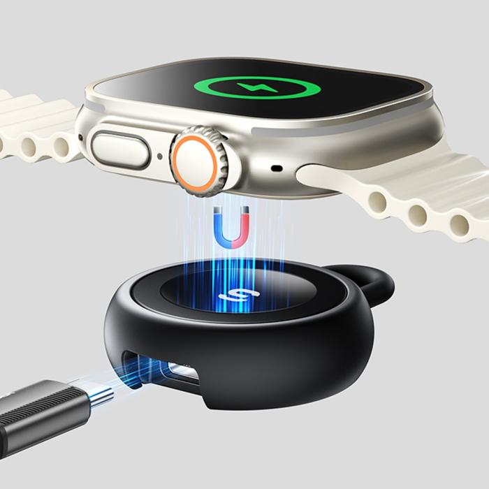 Bild 2, ESSAGER Apple Watch Magnetisk Trådlös Laddare Slim USB-C